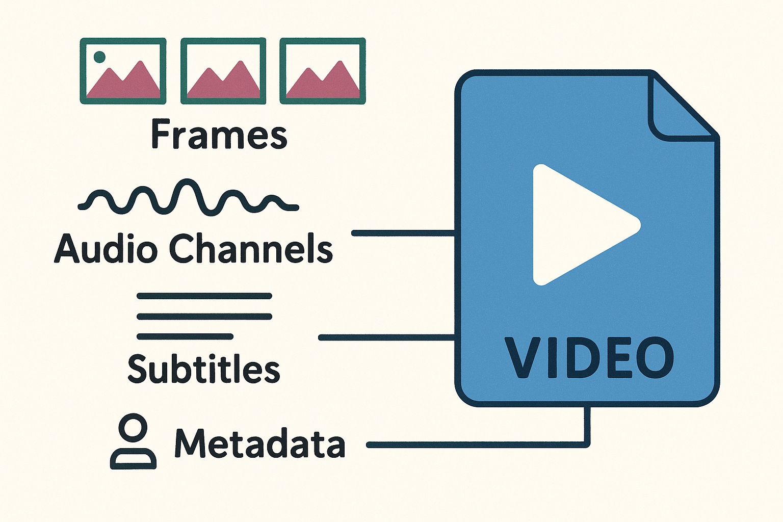 Illustrasjon av hvordan video lagres som tall
